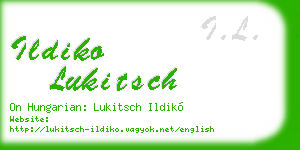 ildiko lukitsch business card